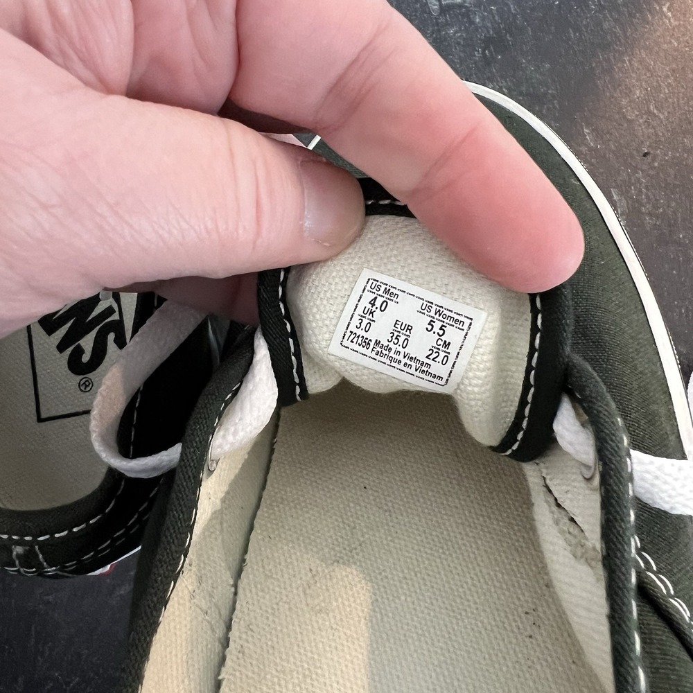 Classic Vans Duck Green - Women's 5.5 or Boys 4 - Retro 90s Y2K Skater's Dream - Picture 7 of 8